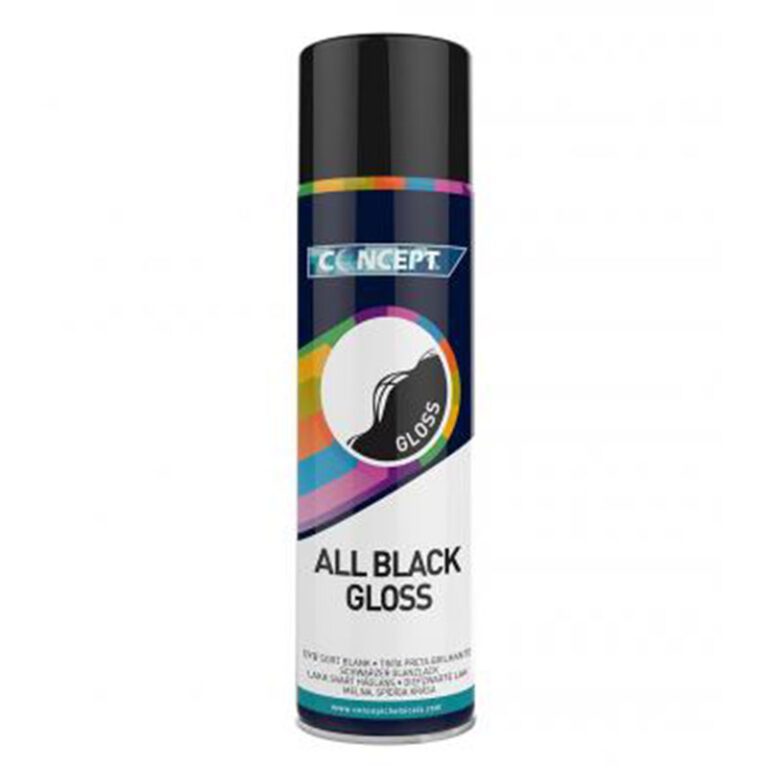 Tinta Spray Acrílica Preta All Back Gloss 450ml