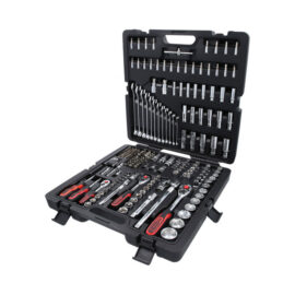 Chaves de Caixa Cromadas 1/4"+ 3/8"+1/2" KIT 216 Peças