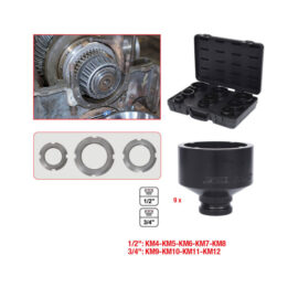 Chaves de Porcas Ranhuradas Interior KIT 9 Peças