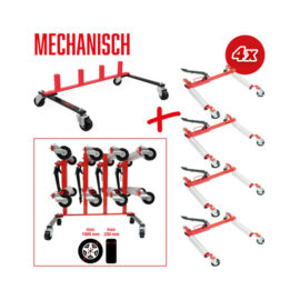 Macacos de Stand Mecânicos 680kg KIT 5 Peças
