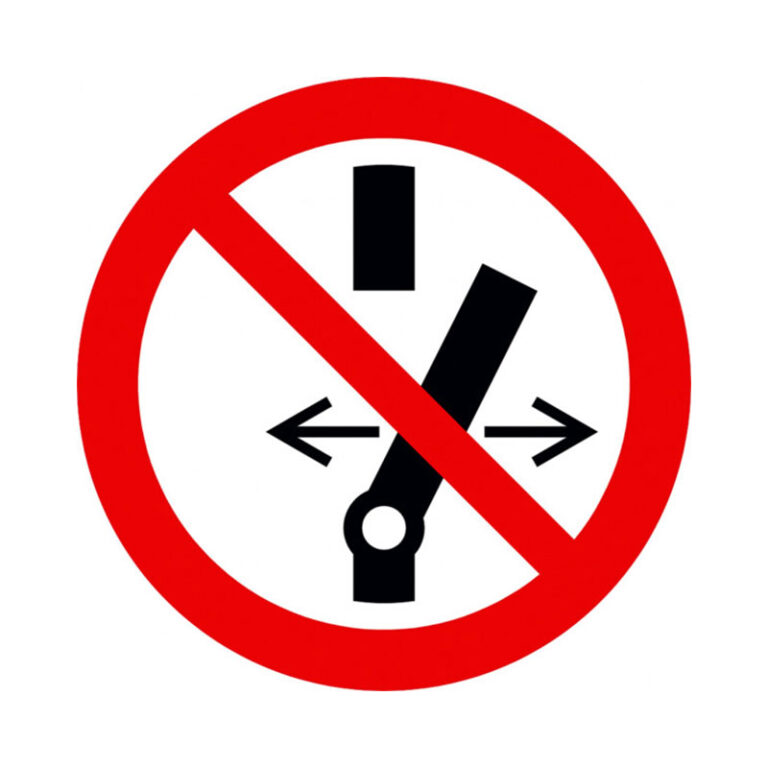 Sinal de Aviso de Interruptor