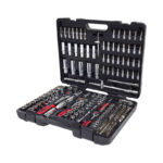 Conjunto de Chaves de 1/4" + 3/8" + 1/2" Cromadas 195 Peças