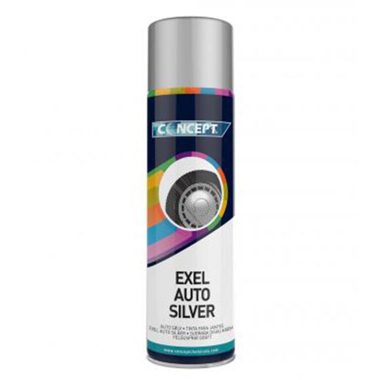 Spray de Tinta Prateado Exel Auto 450ml