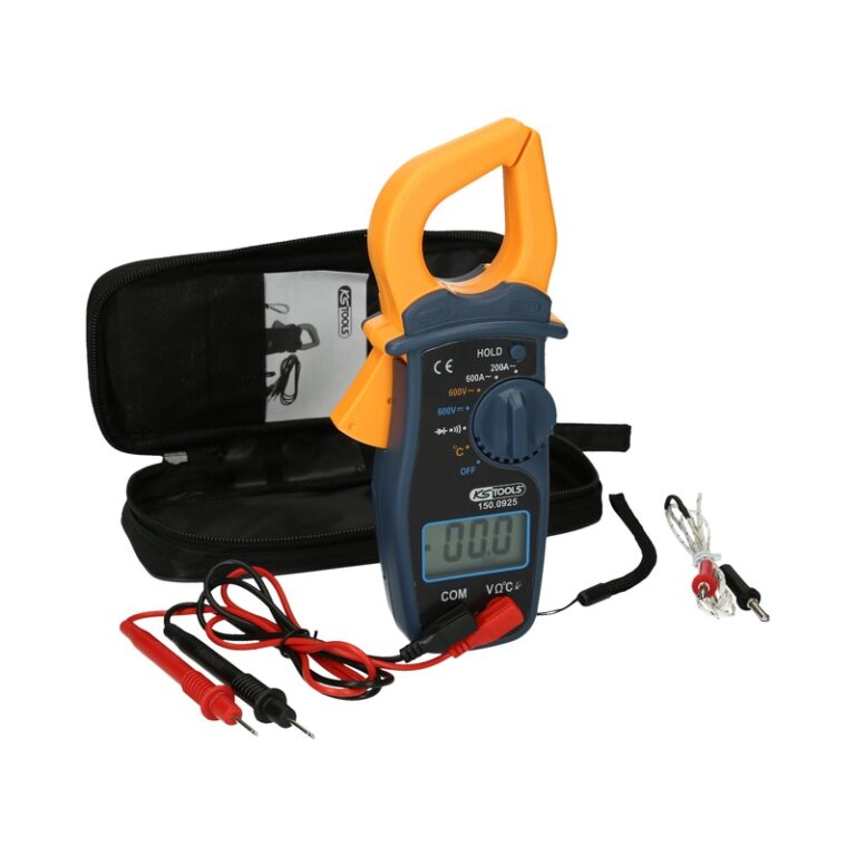 Pinça Amperimétrica Digital 600A Kit 3 Peças