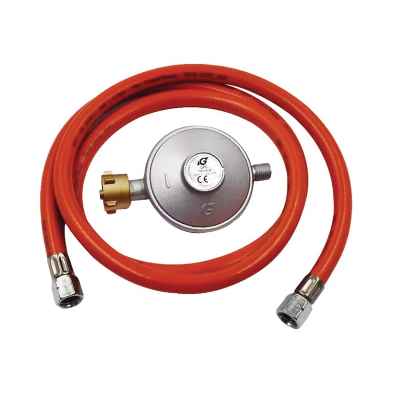 Redutor de Pressão 700 Mbar com Mangueira de Gás 1.5 Mts