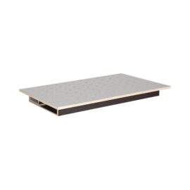Tampo de Mesa Placa de Grelha Perfurada HPL 1200 X 800. Ø20mm. com Gaveta