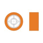 Rolo de Alimentação Ø 120 - 60 mm para Superfícies Lisas