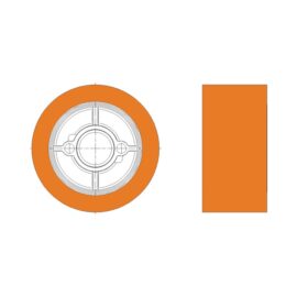 Rolo de Alimentação Ø 120 - 60 mm para Superfícies Lisas