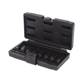 Jogo de Chaves de Caixa de Impacto Torx 1/2" Compridas 8 Peças T30 a T80